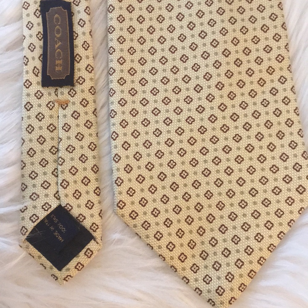New Coach silk tie